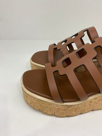 Hermes Wedges Gold Size 39