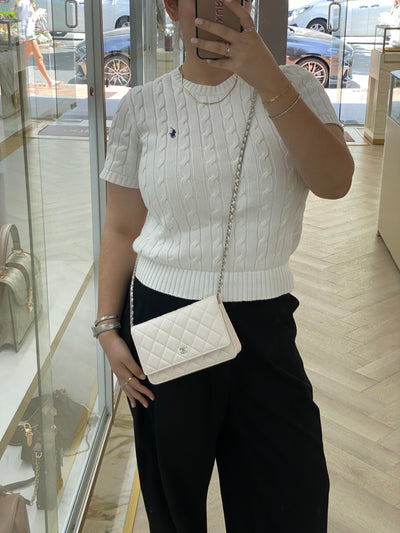 Chanel WOC White Caviar SHW