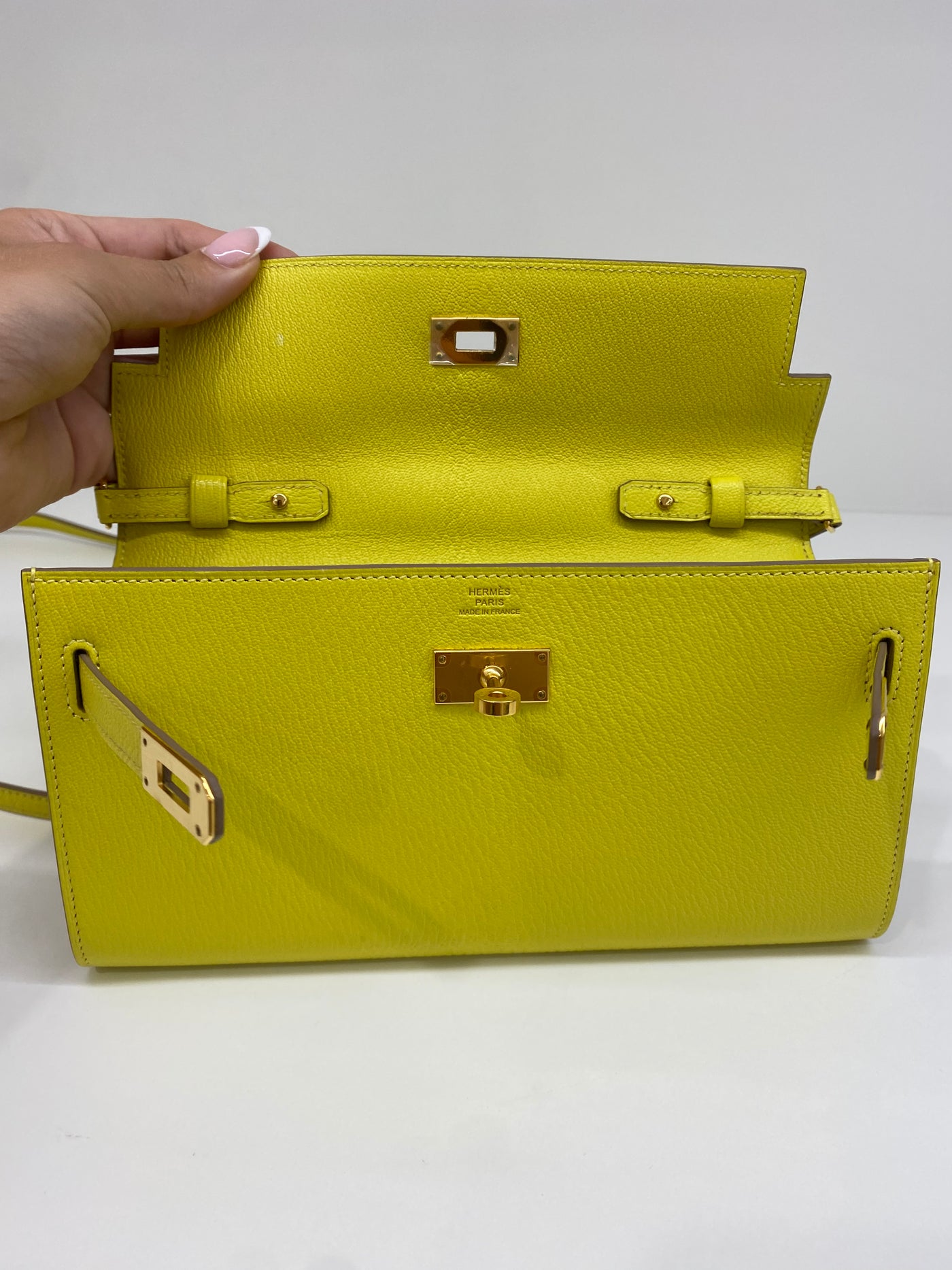 Hermes Kelly To Go Lime RGHW