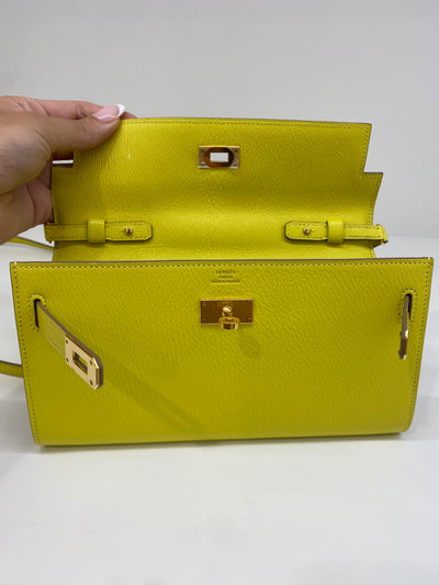 Hermes Kelly To Go Lime RGHW