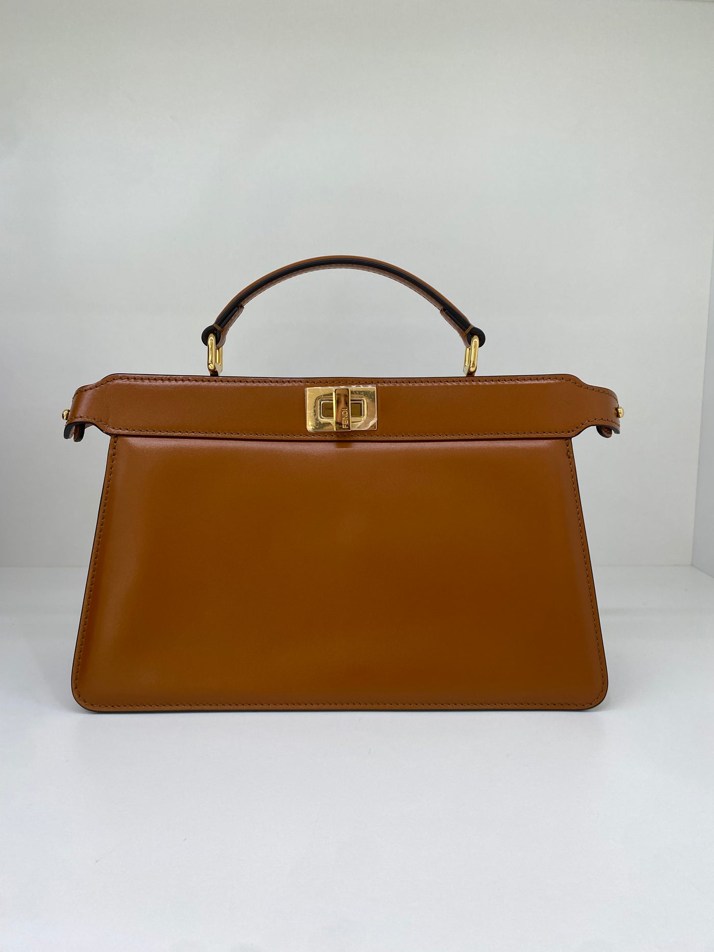 Fendi Peekaboo East West Tan GHW