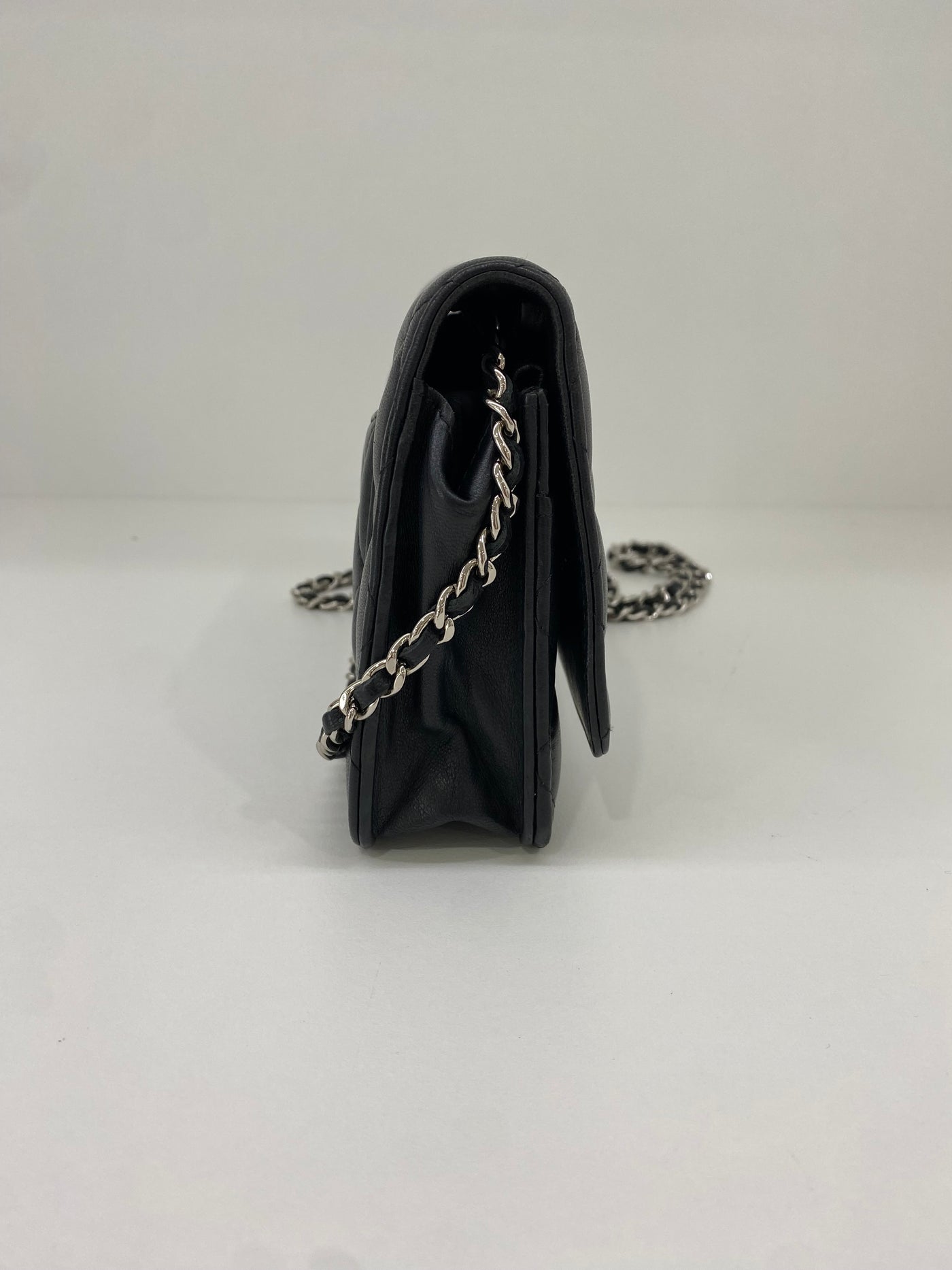 Chanel WOC Black Lambskin SHW