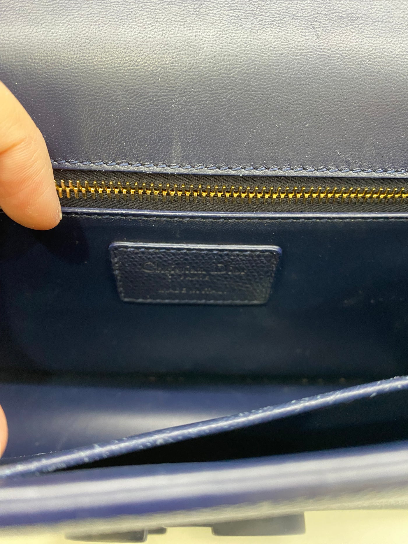Dior Montaigne 30 Navy Matte Hardware