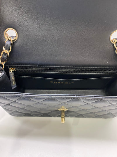 Chanel Mini Classic Bag Lambskin SGHW (microchip)