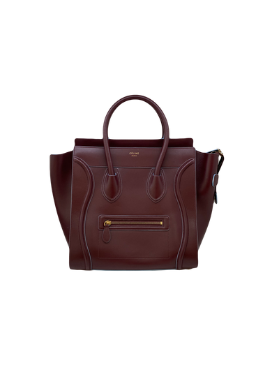 Celine Luggage Bag Burgundy