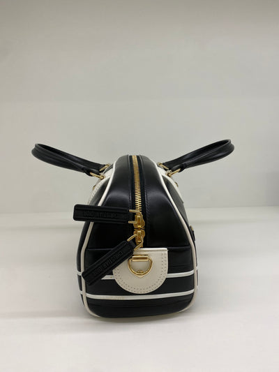 Christian Dior Bowling Bag - White & Black