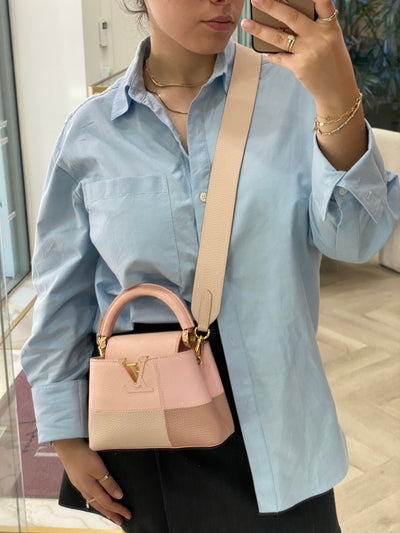 Louis Vuitton Mini Capucine BB Pink Patches
