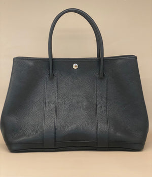 Hermes Garden Party 31 Noir PHW Chevron