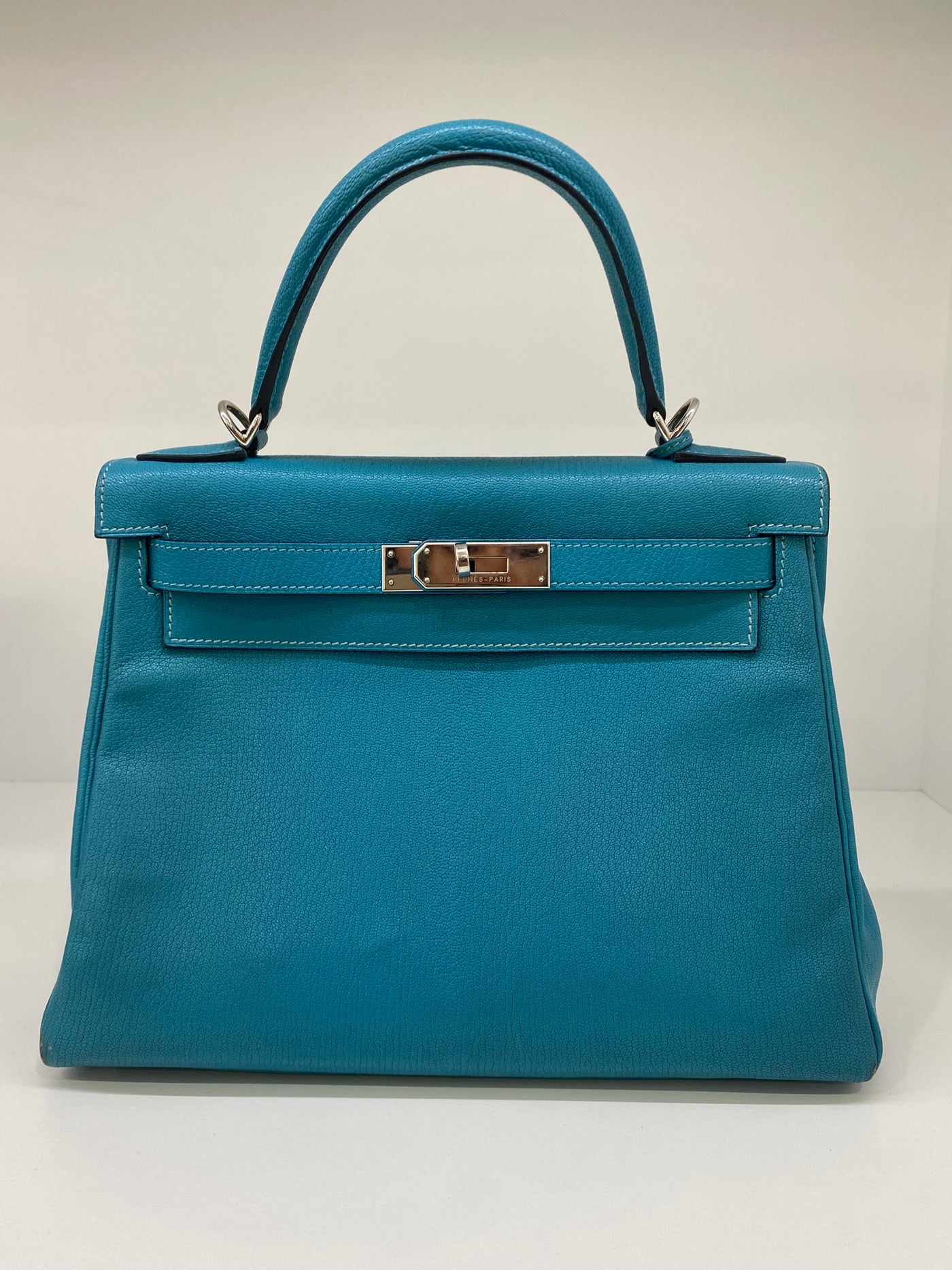 Hermes Kelly Blue Jean 28 PHW