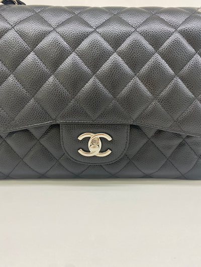 Chanel Classic Flap Large (Jumbo) Black SHW (series 24)