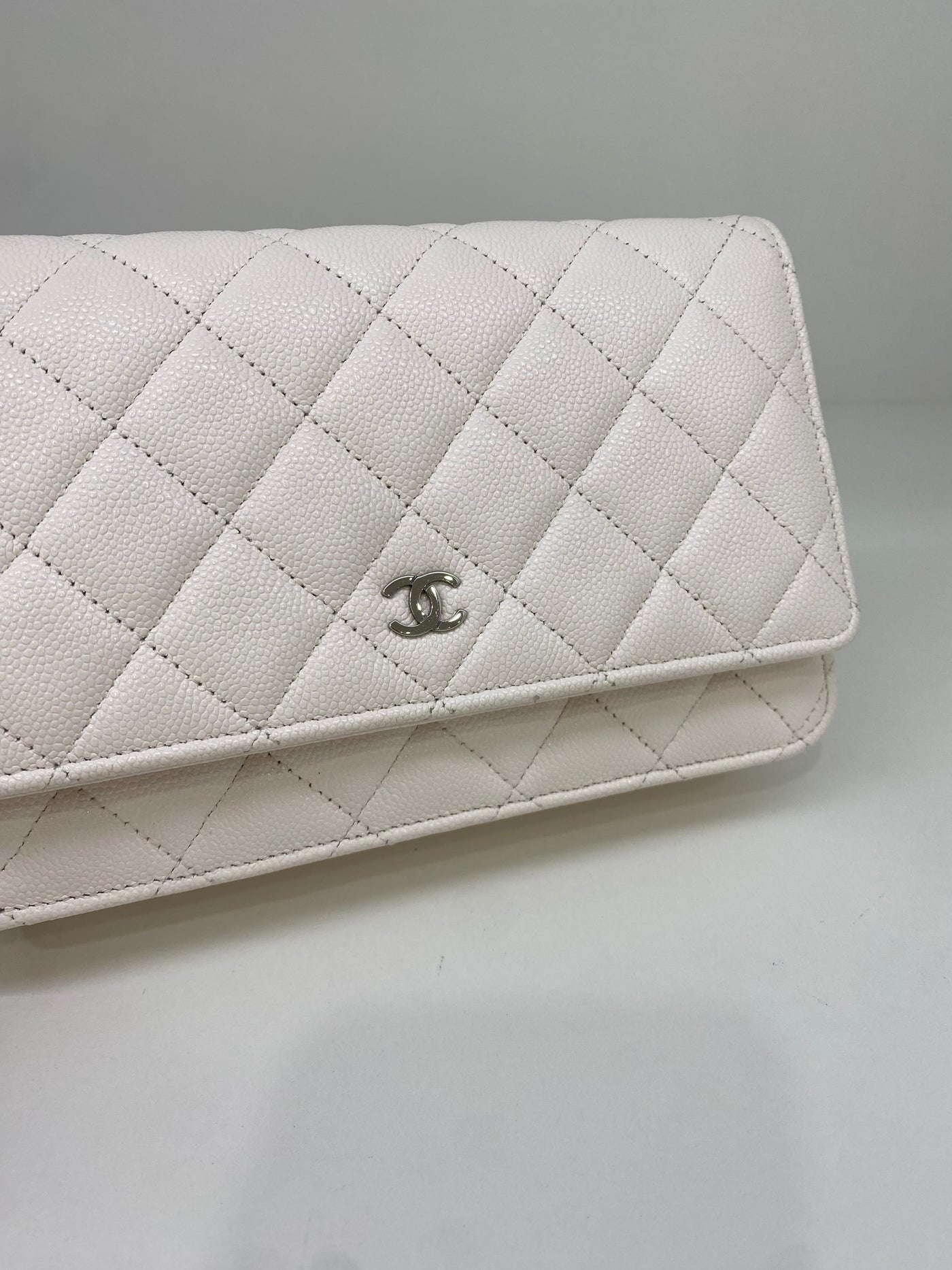 Chanel WOC White Caviar SHW