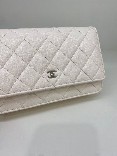 Chanel WOC White Caviar SHW