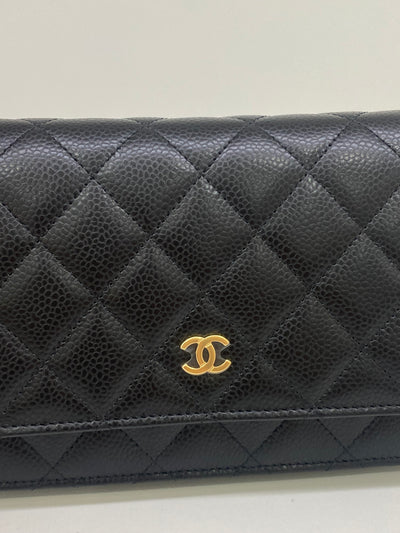 Chanel WOC Black GHW