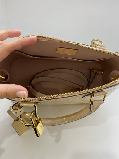 Louis Vuitton Alma BB Patent Beige