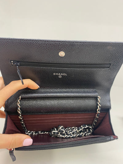 Chanel Black Caviar WOC SHW