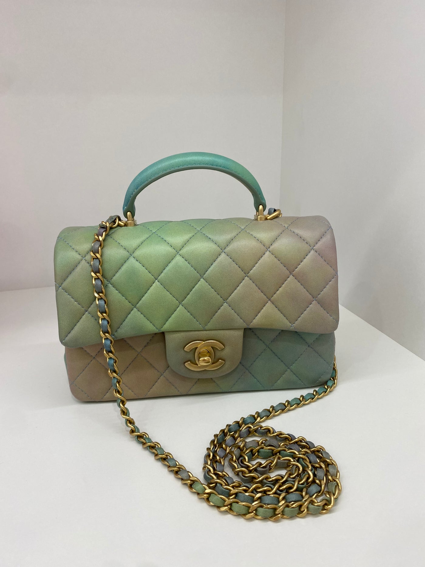 Chanel Classic Flap Top Handle Multicolour Ombré