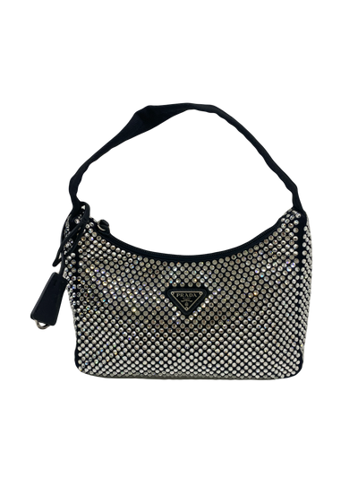 Prada Crystal Re-edition Nylon Black