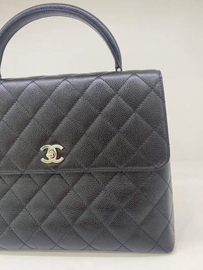 Chanel Kelly Caviar Black Large Vintage