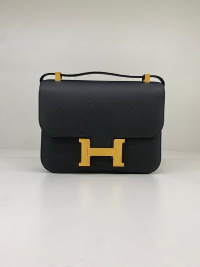 Hermès Constance 24 Epsom Bleu Ocean Brush Gold Hardware