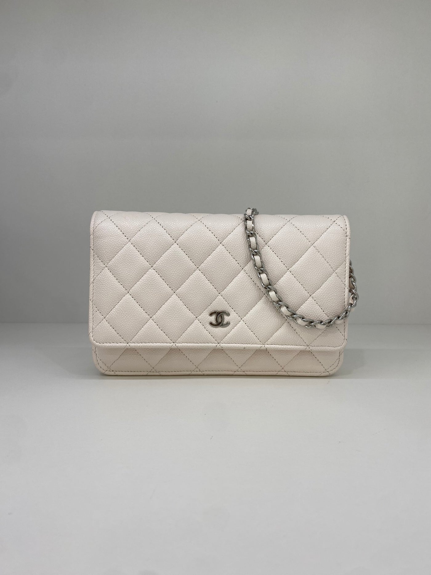 Chanel WOC White Caviar SHW