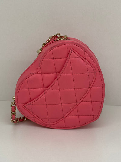 Chanel Heart Bag Small Pink