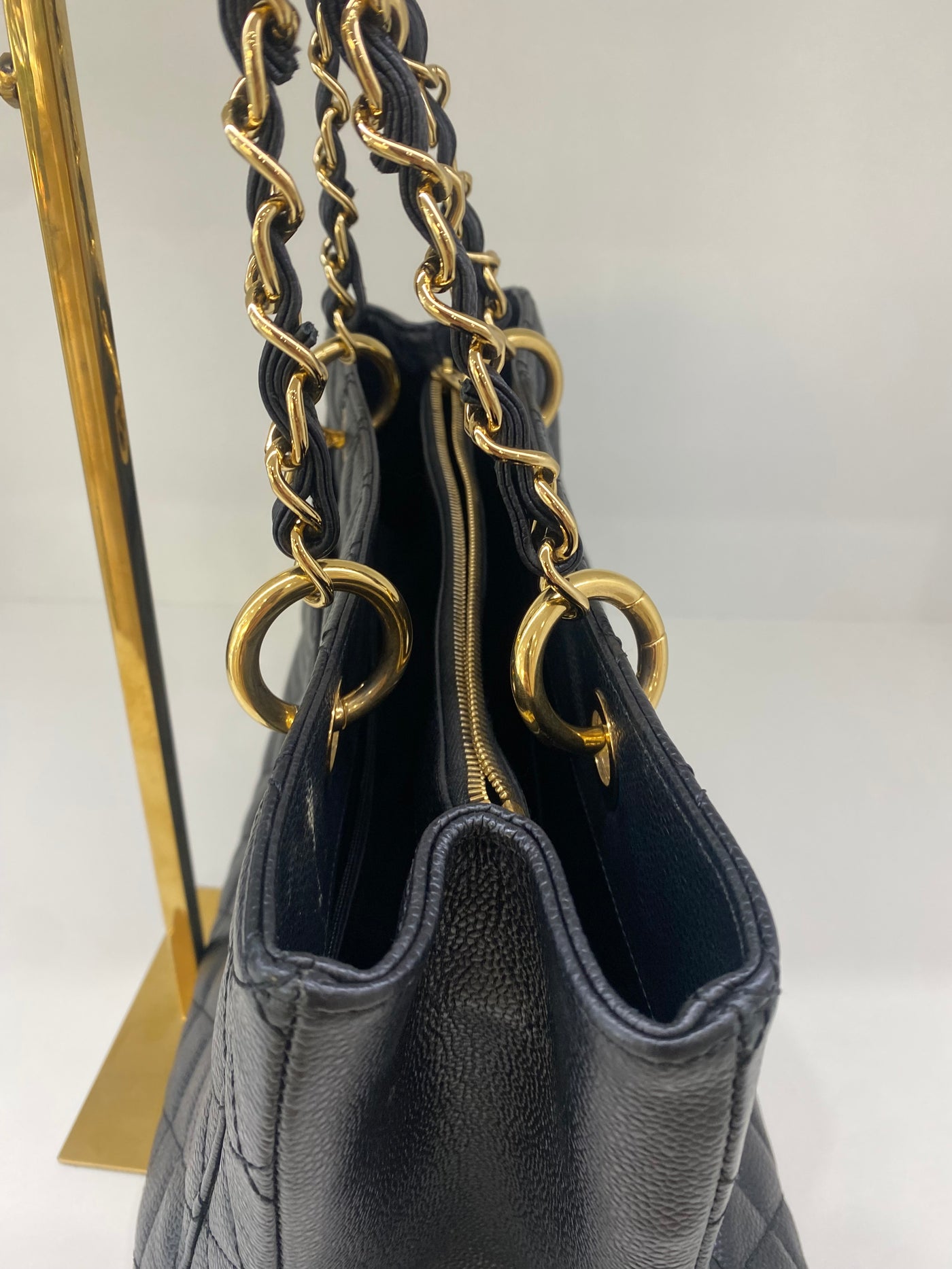 Chanel GST Tote Black Caviar GHW