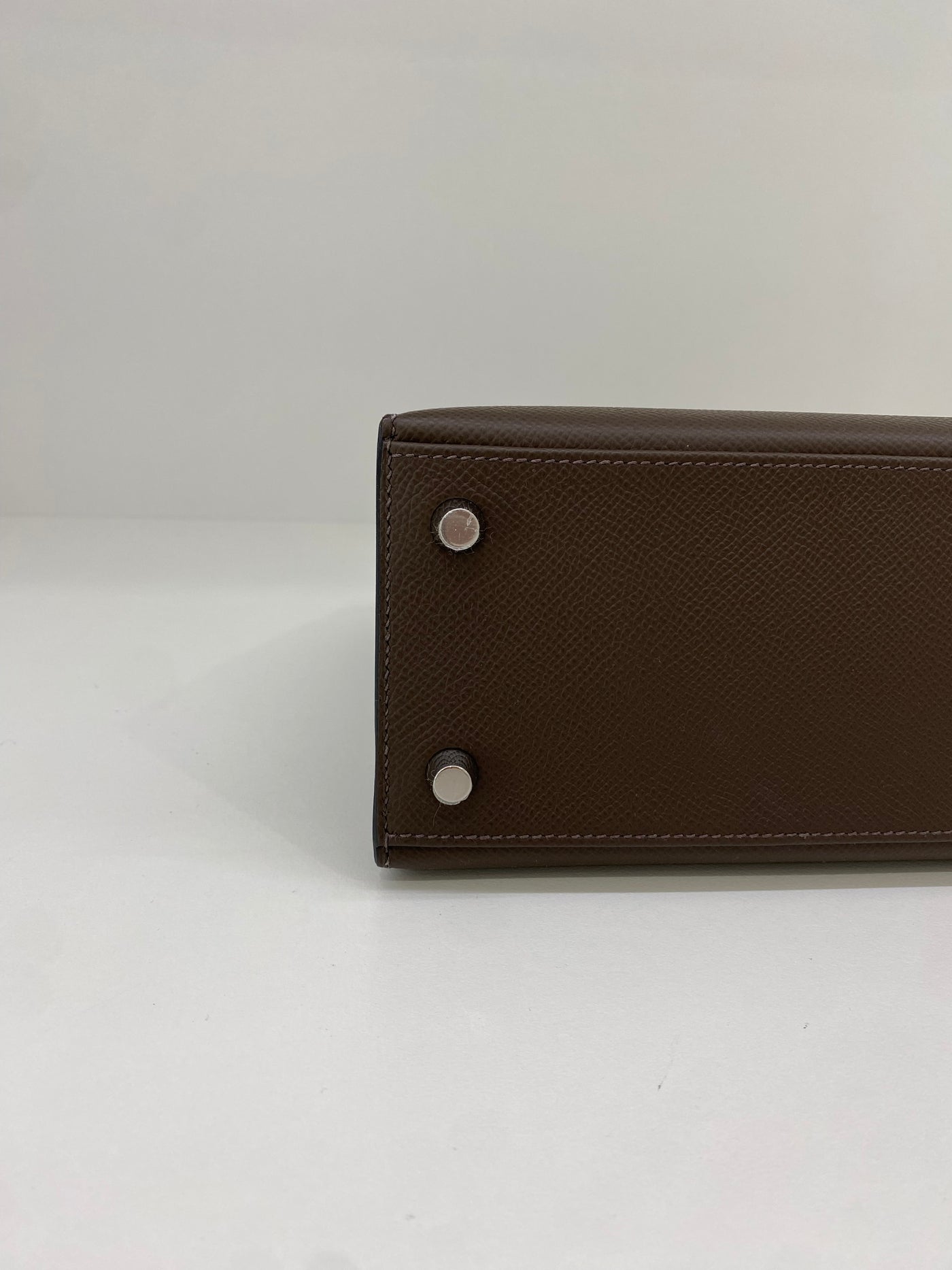 Hermes Kelly 25 Sellier Epsom Ecorce PHW