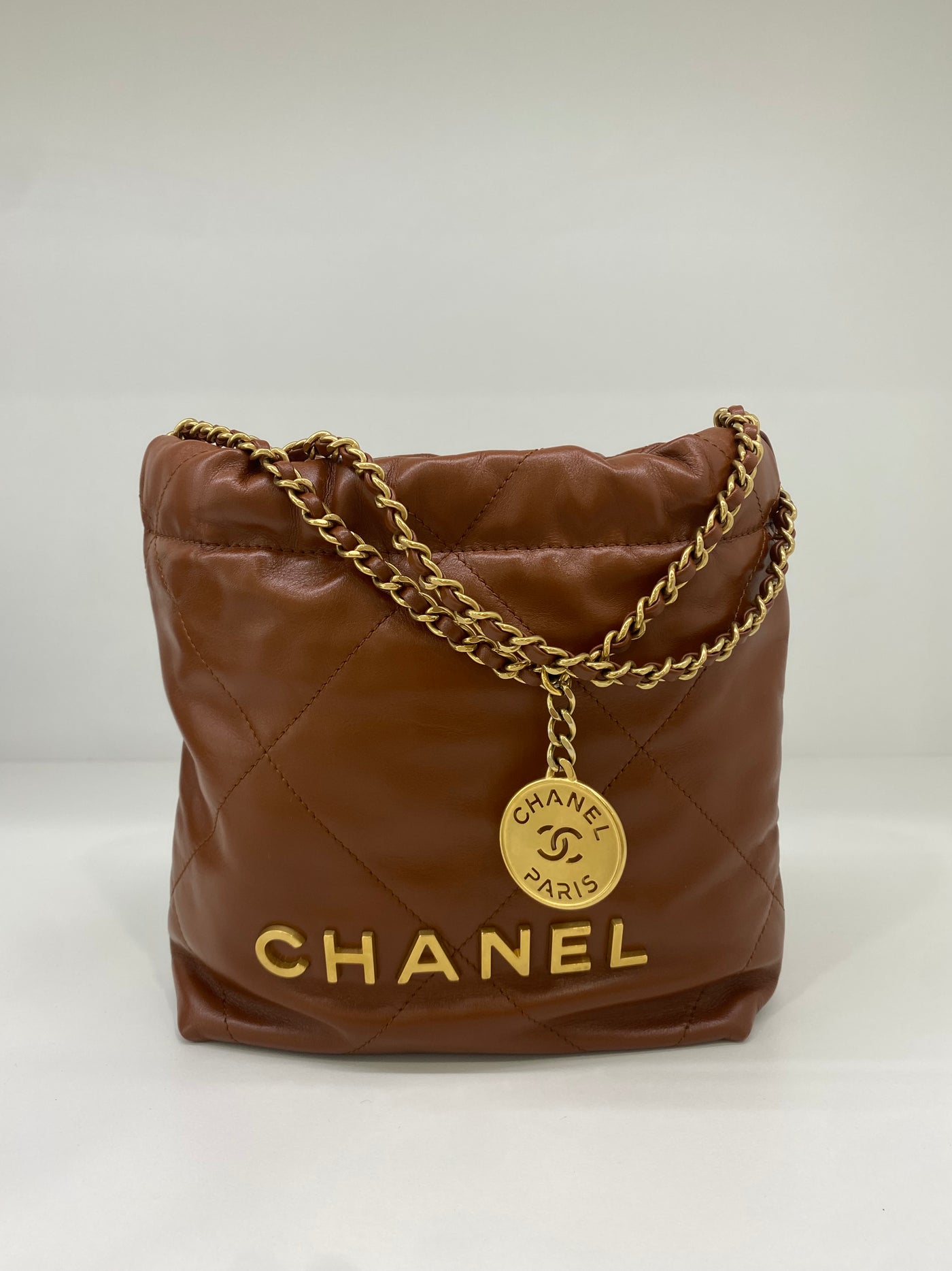 Chanel 22 Bag Mini - Caramel GHW