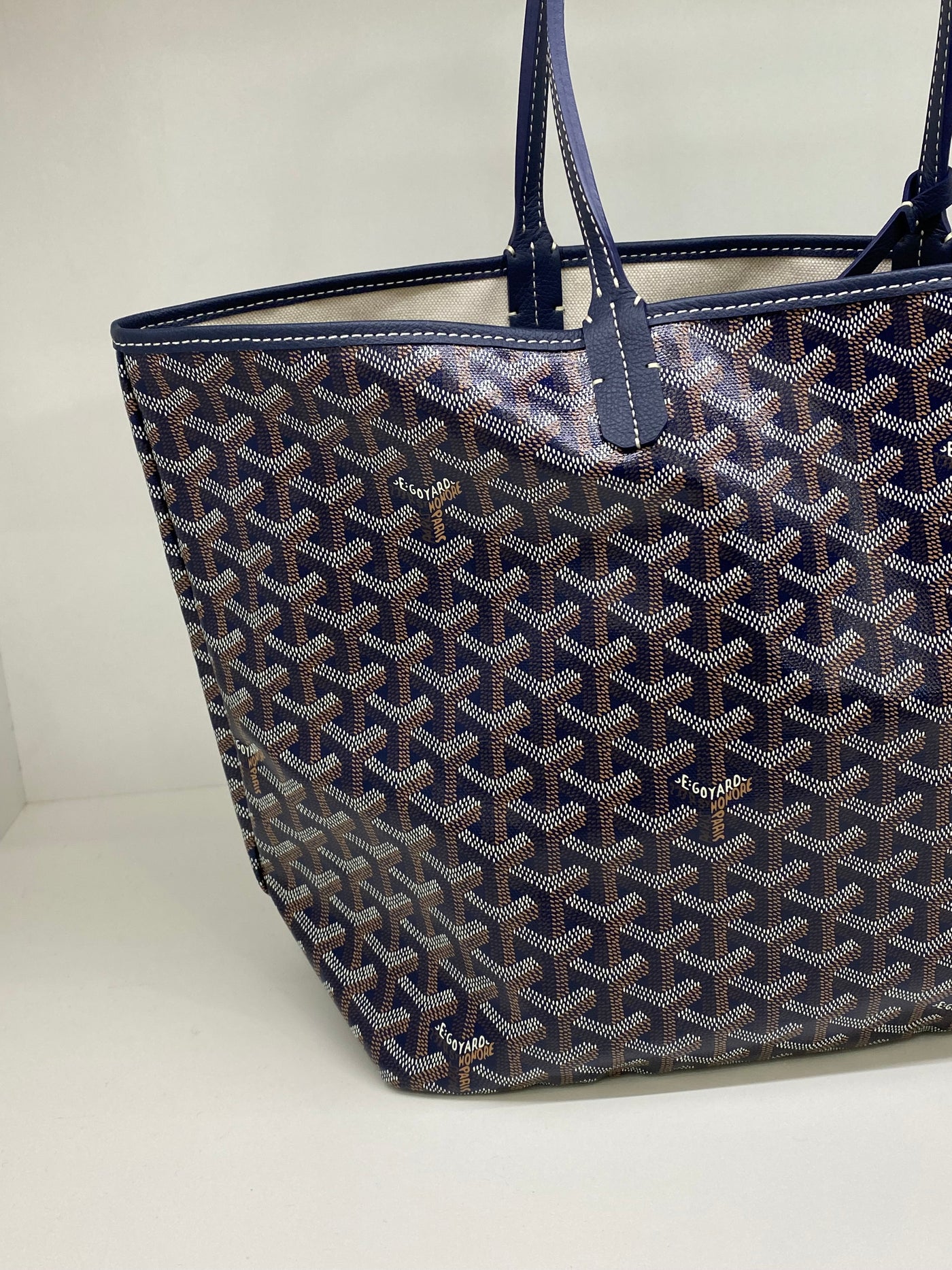 Goyard St Louis Tote Navy Blue