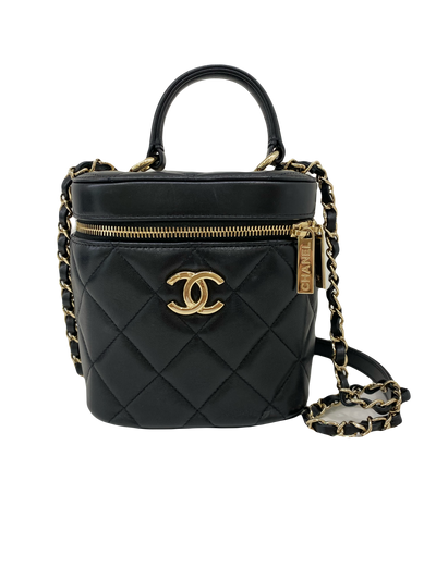 Chanel Trendy Vanity Case Black Lambskin GHW