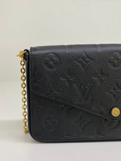 Louis Vuitton Felicie Monogram Pochette Black