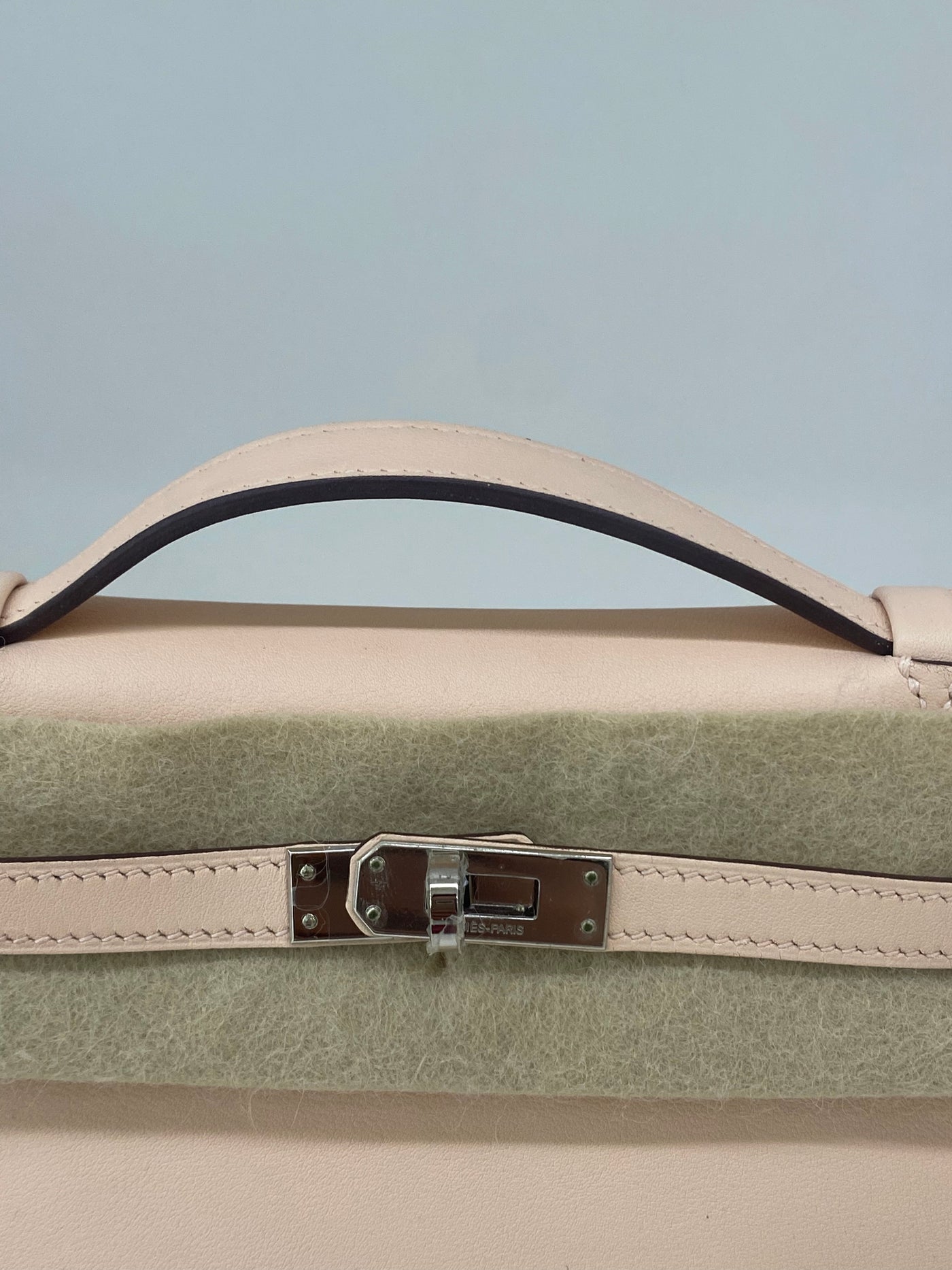 Hermes Kelly Pochette Rose Elegantine PHW