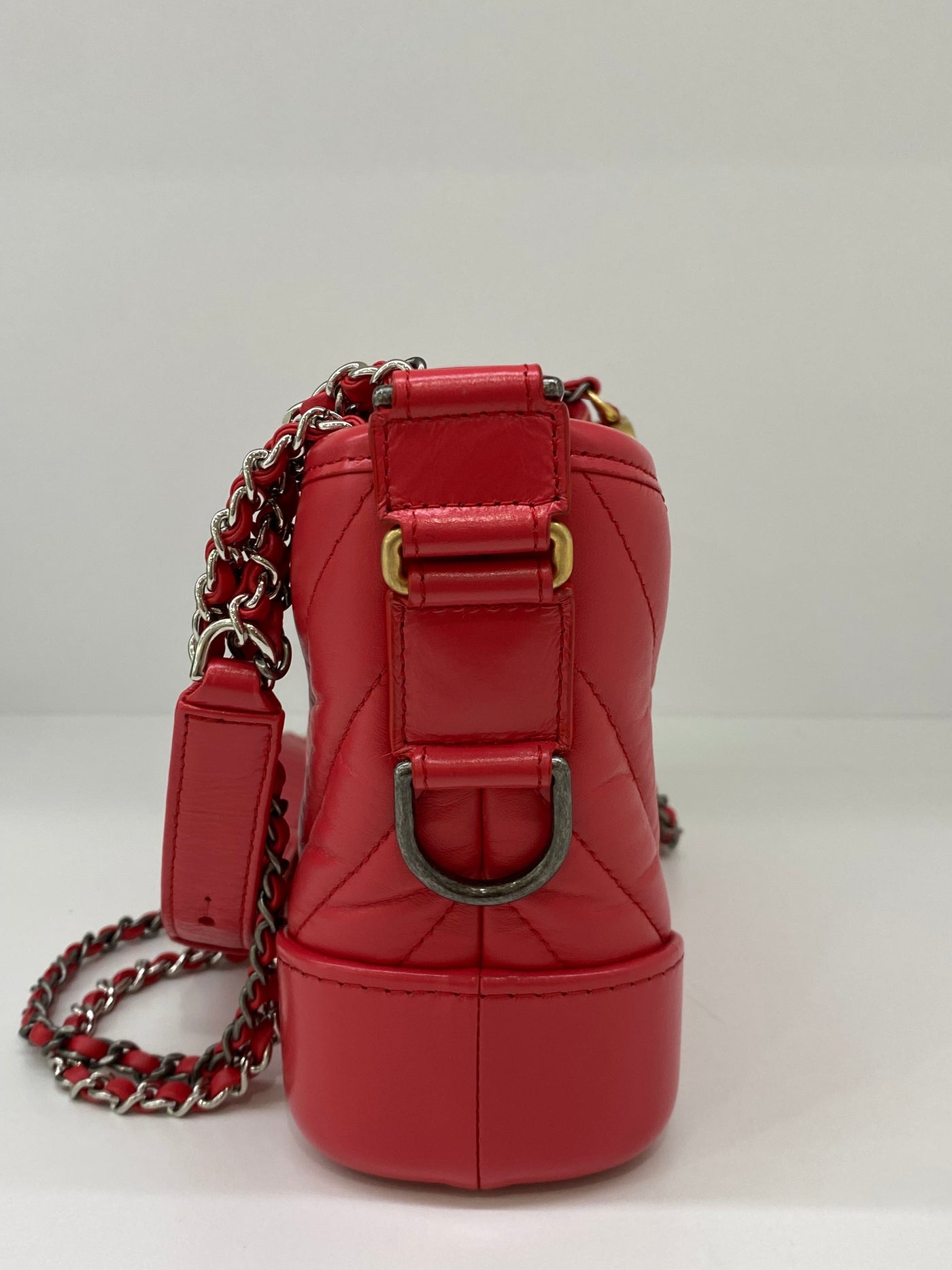 Chanel Small Gabrielle Red GHW