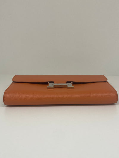 Hermes Constance Long Wallet - Orange PHW