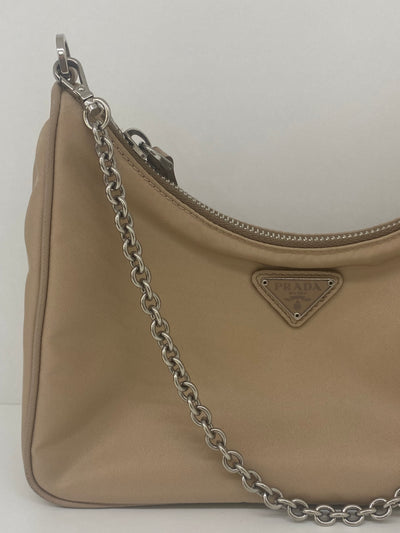 Prada Re Edition Nylon Beige Bag