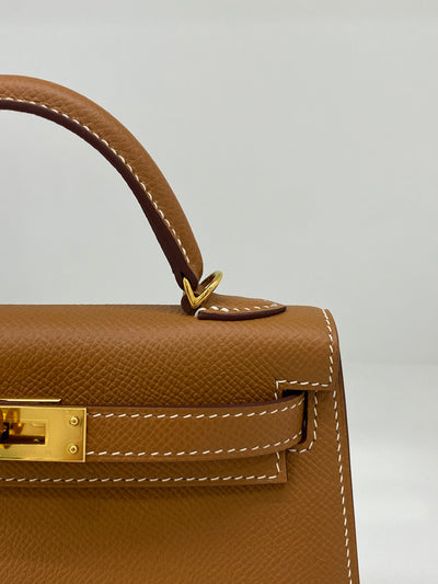 Hermes Mini Kelly Gold GHW