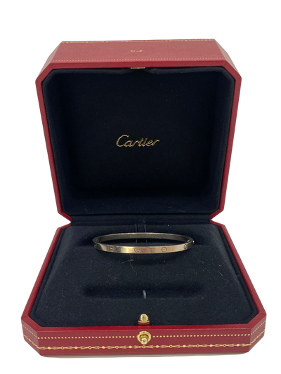 Cartier Love Bracelet White Gold Size 17