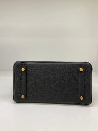 Hermes Birkin Black Touch 25 GHW (lizard)