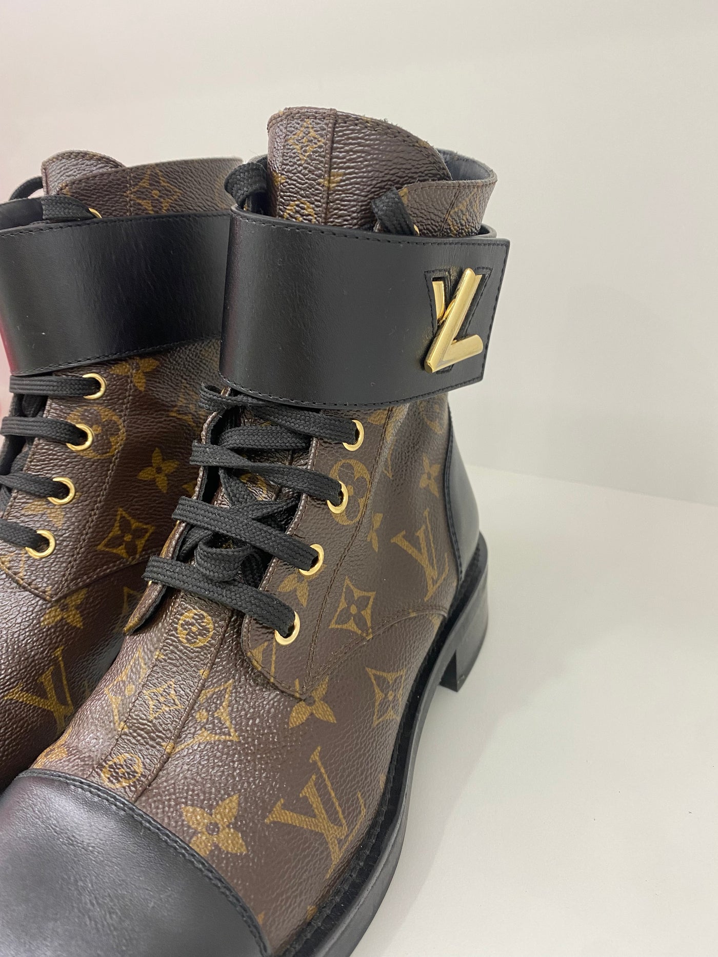 Louis Vuitton Monogram Wonderland Twist Boots size 39