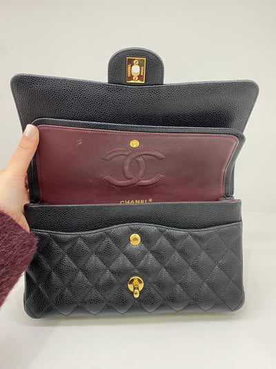 Chanel Classic Flap Medium Black Caviar GHW