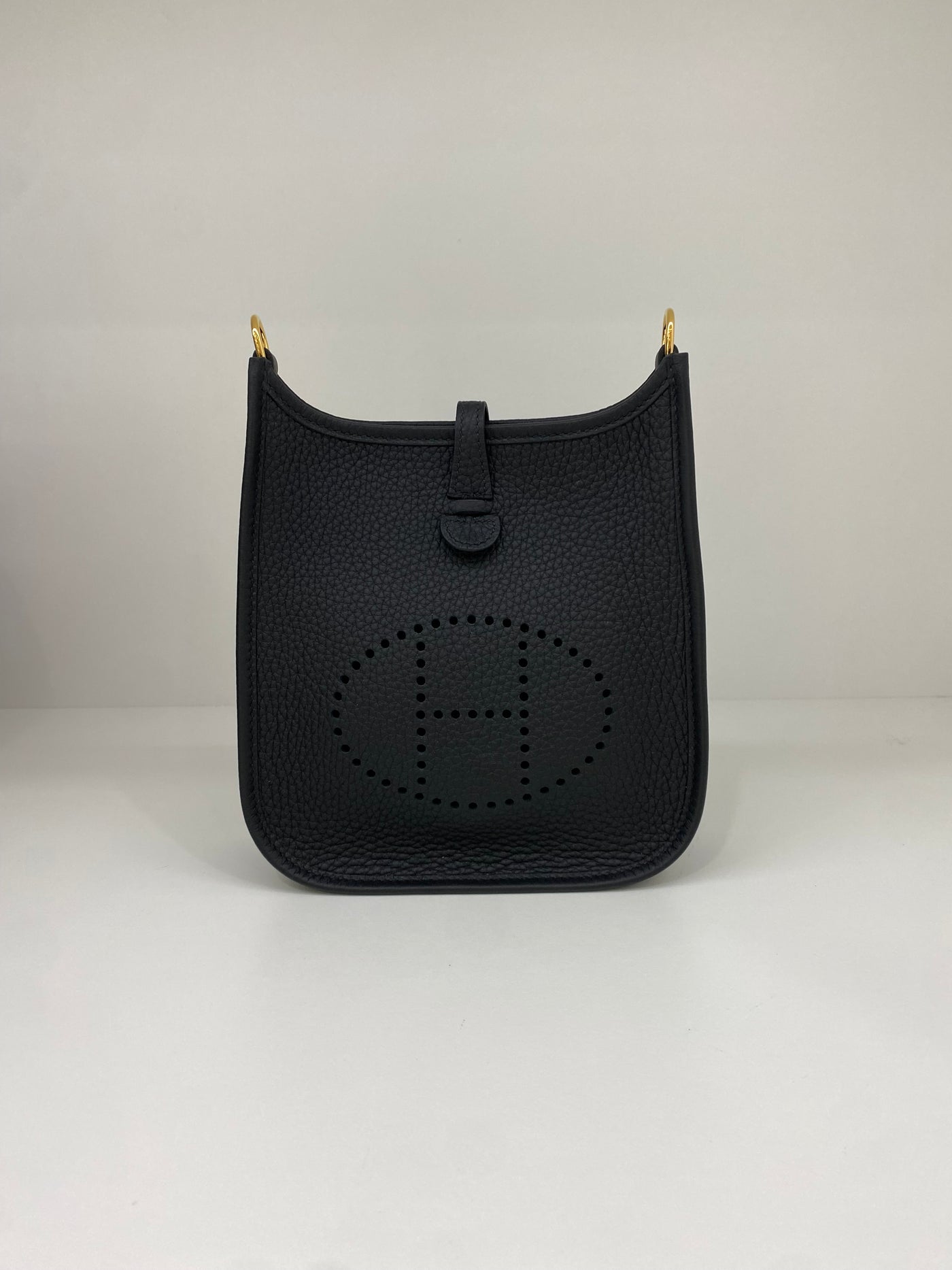 Hermès Mini Evelyne Noir GHW