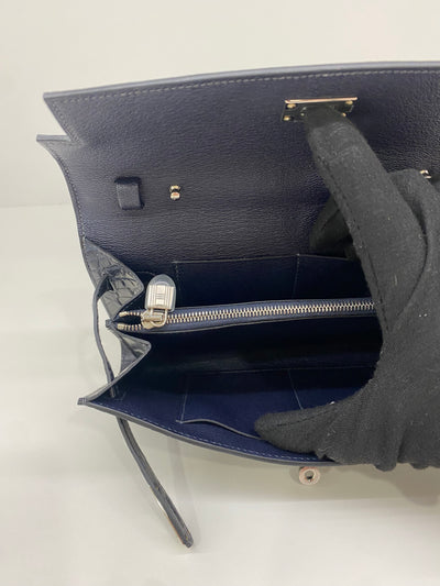Hermes Kelly to go Alligator Blue Indigo PHW