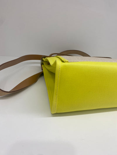 Hermes Herbag 31 PM - Lime PHW (c stamp)