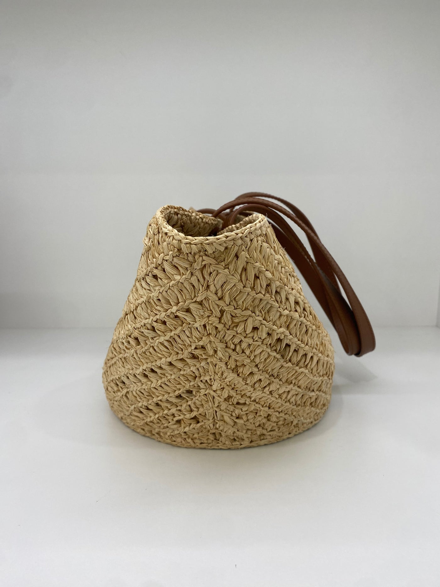 Saint Laurent Panier Raffia Tote