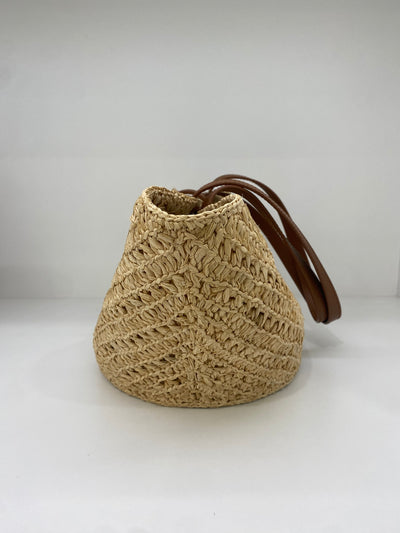 Saint Laurent Panier Raffia Tote