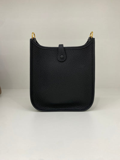 Hermès Mini Evelyne Noir GHW
