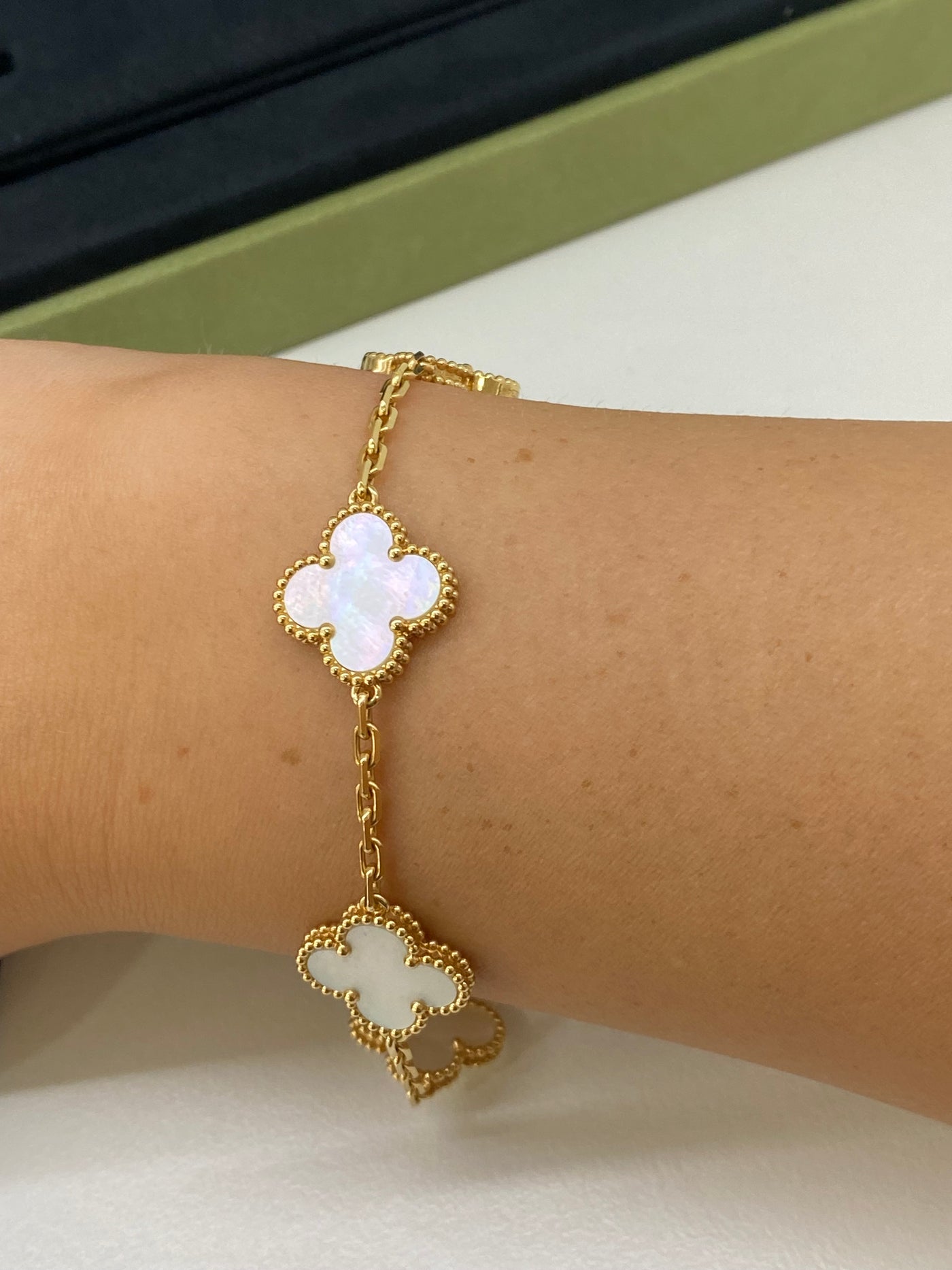 Van Cleef Arpels Alhambra Bracelet MOP YG