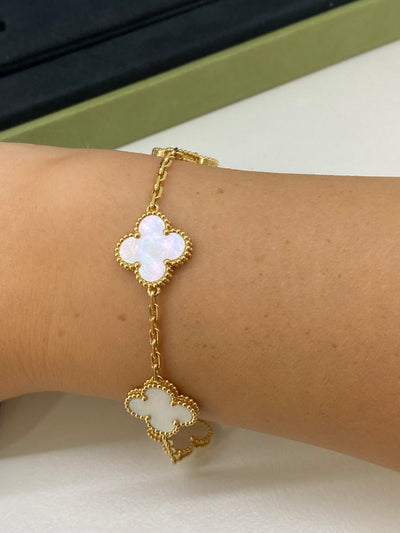 Van Cleef Arpels Alhambra Bracelet MOP YG