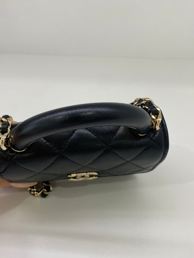 Chanel Coin Purse with Strap- Black