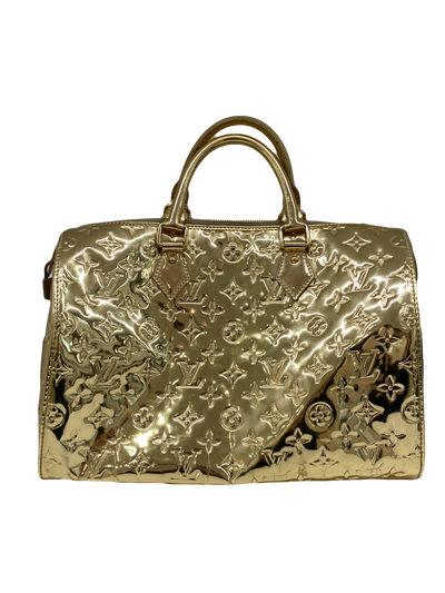 Louis Vuitton Gold Mirror Speedy 30